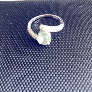 2.00CT OVAL PRASIOLITE RING